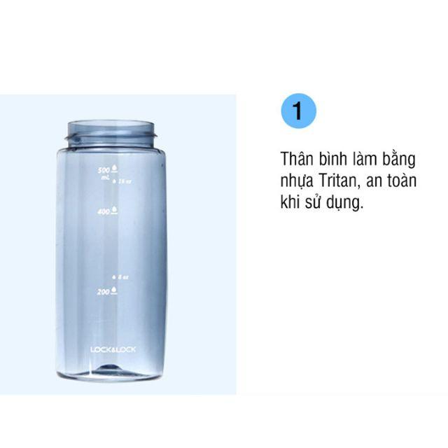 Bình Nước Bằng Nhựa Tritan One Touch Sport Lock&Lock ABF763BLU (750ml)