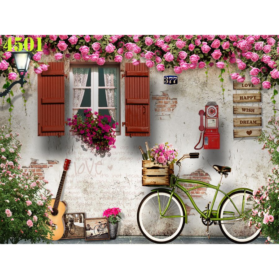 Tranh Dán Tường 3D Hoa Leo - Có Sẵn Keo - THL020