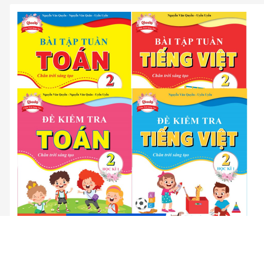 Sách - Combo Bài Tập Tuần và Đề Kiểm Tra Toán - Tiếng Việt Lớp 2 - Chân Trời Sáng Tạo - Học Kì 1