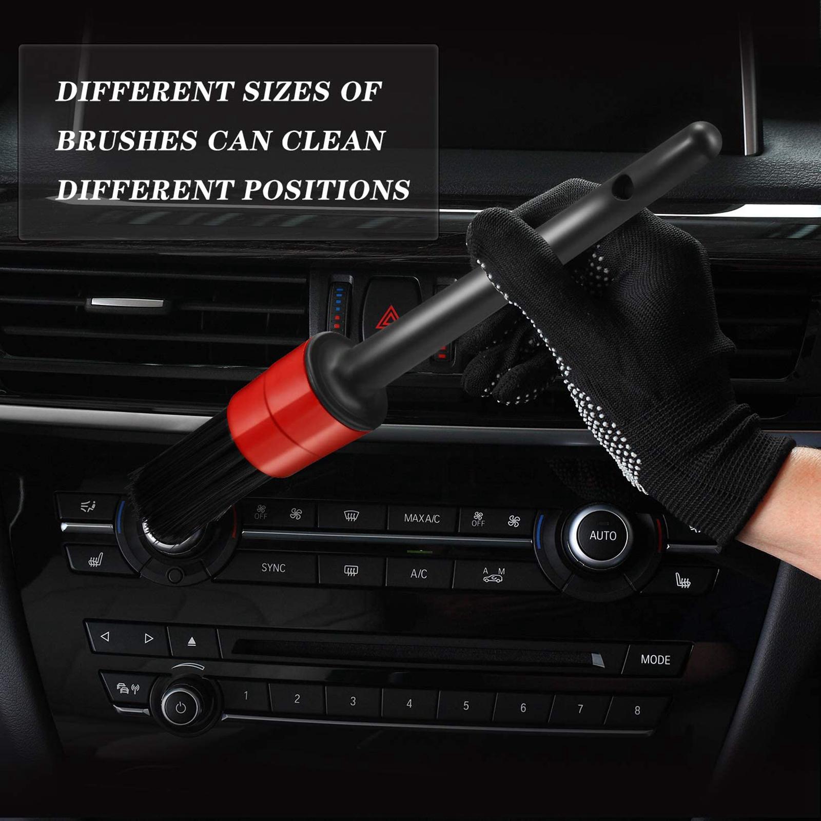 10Pieces Wheel & Tire Brush Car Detailing Kit for Car Alloy Wheel Air Vent