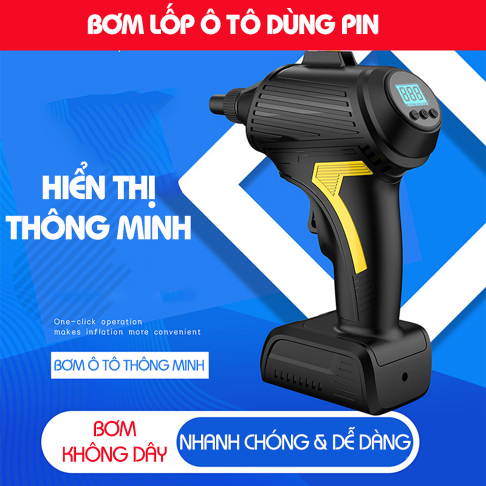 Bơm Lốp Ô Tô Dùng Pin SPW05