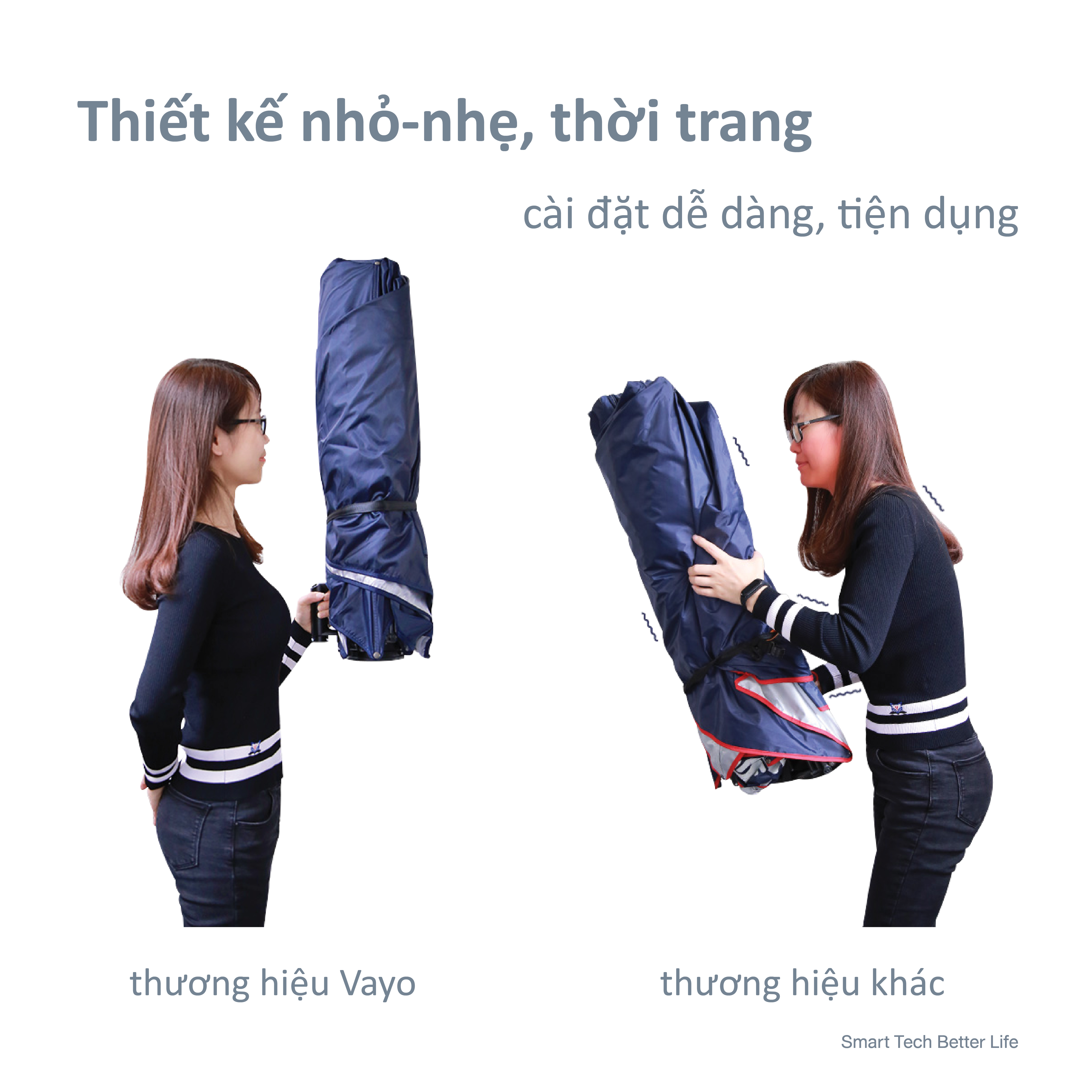 Dù che ô tô thông minh VAYO - Smart Car Umbrella - Hàng chính hãng - điều khiển tự động bằng remote, tháo rời, giảm nhiệt độ 60%, bảo vệ nội thất xe hơi