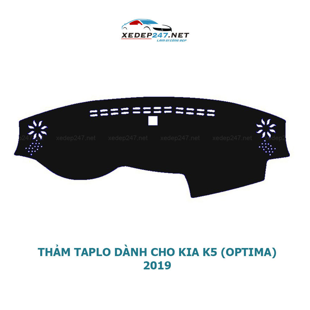 Thảm Taplo dành cho xe Kia K5 2014 đến 2022 chất liệu Nhung, da Carbon, da vân gỗ