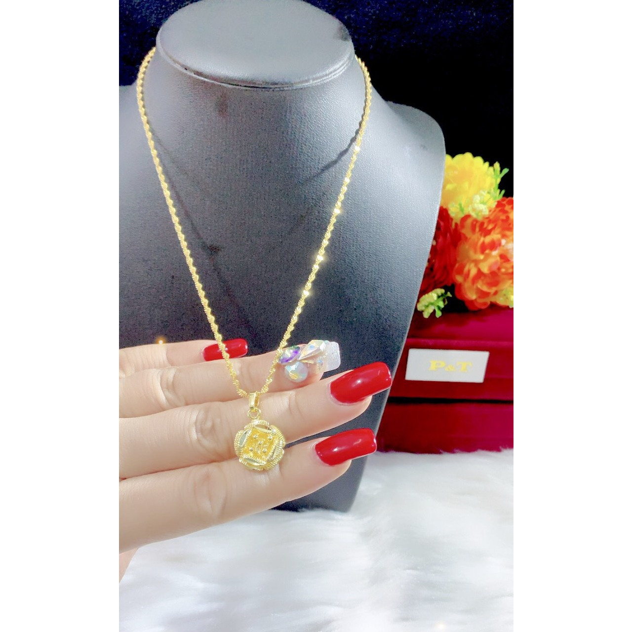 Dây chuyền nữ cưới mạ 24k cao cấp H152