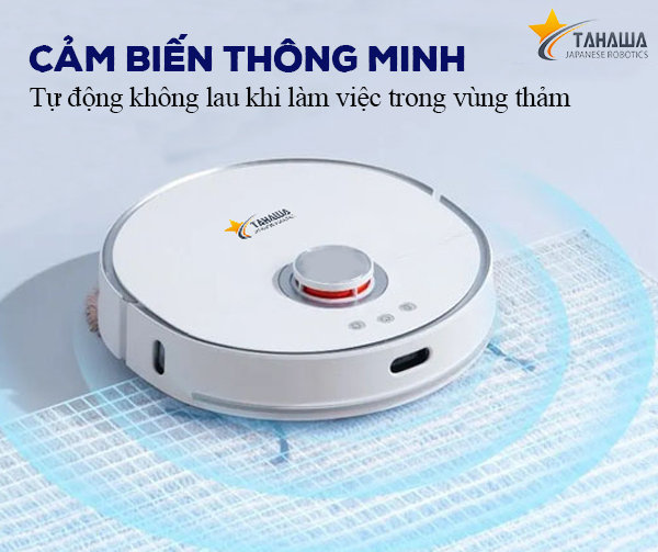 Robot hút bụi TAHAWA TH-LW2 Robo hút bụi an toàn cho sức khỏe người tiêu dùng, khử mùi hiệu quả sử dụng màn lọc HEPA 14, lọc sạch đến 99% bụi mịn