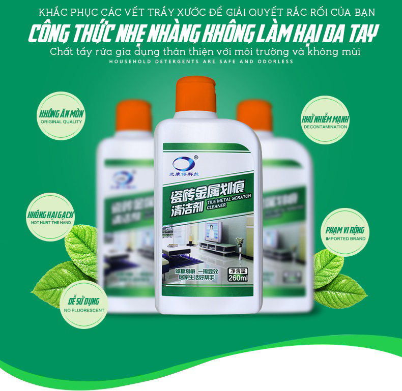 Chai tẩy vết xước sàn nhà, gạch men 260ml