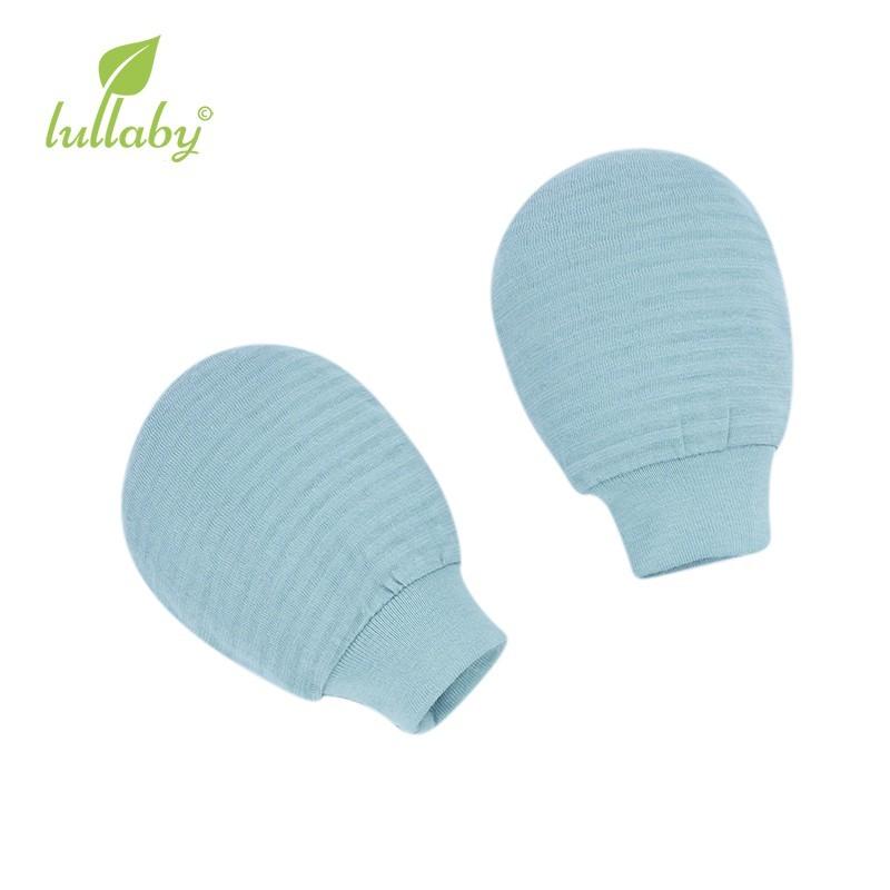 Bao tay, bao chân Lullaby, Set bao tay chân Lullaby cotton kẻ ngang