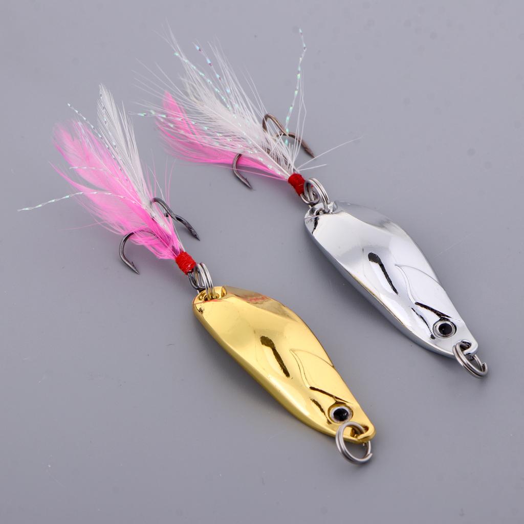 Metal Lures Spoons Fishing Lures Sequins Baits Bionic Hard Fishing Lure Hook