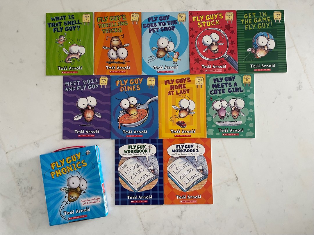 Fly Guy Phonics Boxed Set – 10 Books + 2 Workbooks + AUDIO | Bản Nhập Khẩu