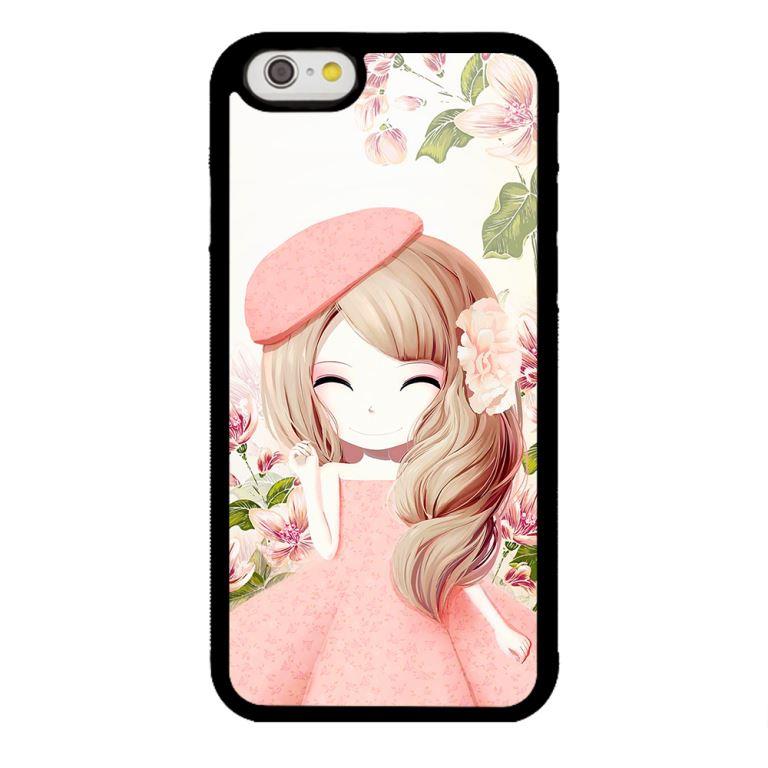 Ốp lưng dành cho điện thoại Iphone 6 Anime Cô Gái Váy Bông
