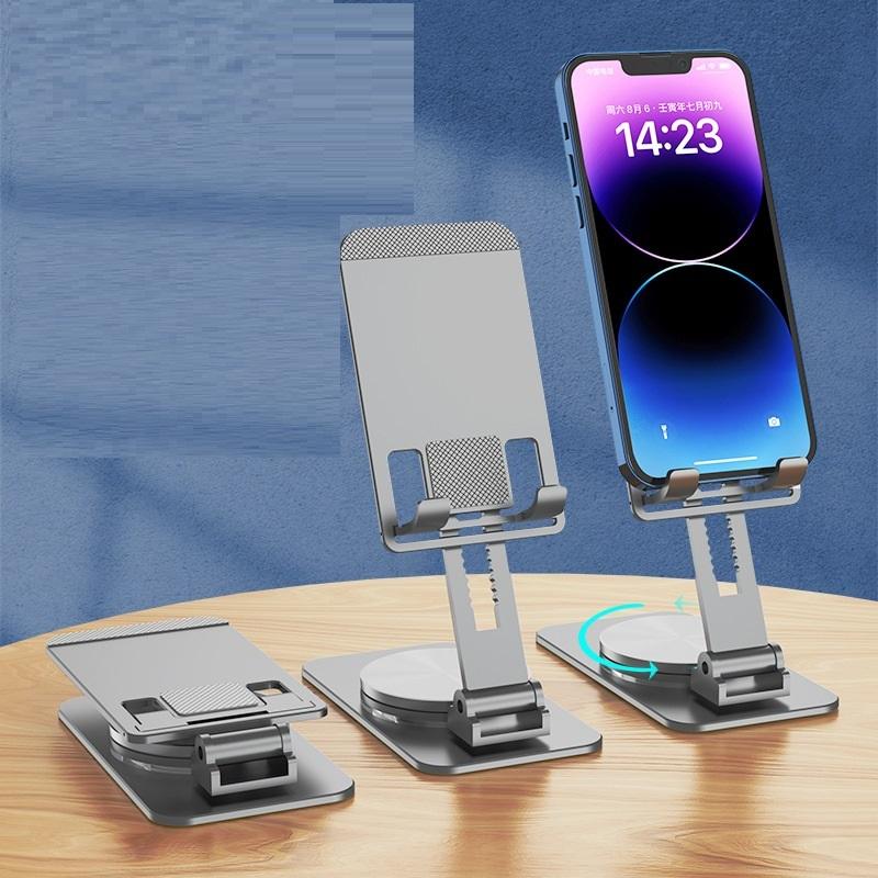 Giá đỡ điện thoại gấp gọn điều chỉnh độ cao linh hoạt H13 đế xoay