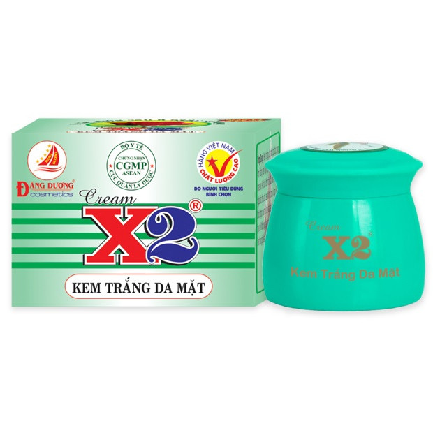 CREAM X2 - KEM TRẮNG DA MẶT - 12g