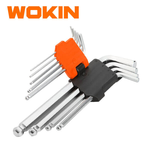 Bộ lục giác dài đầu bi 9 chi tiết WOKIN 207609