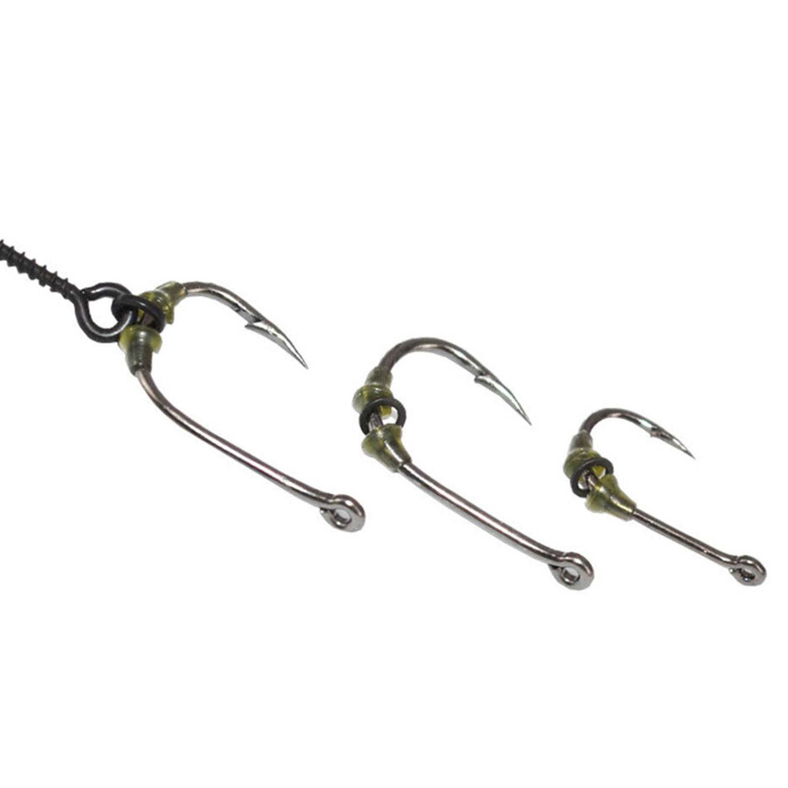 2x100PCS Hook Stop Beads Carp Fishing Terminal Rigs Rubber Carps Rig Holder