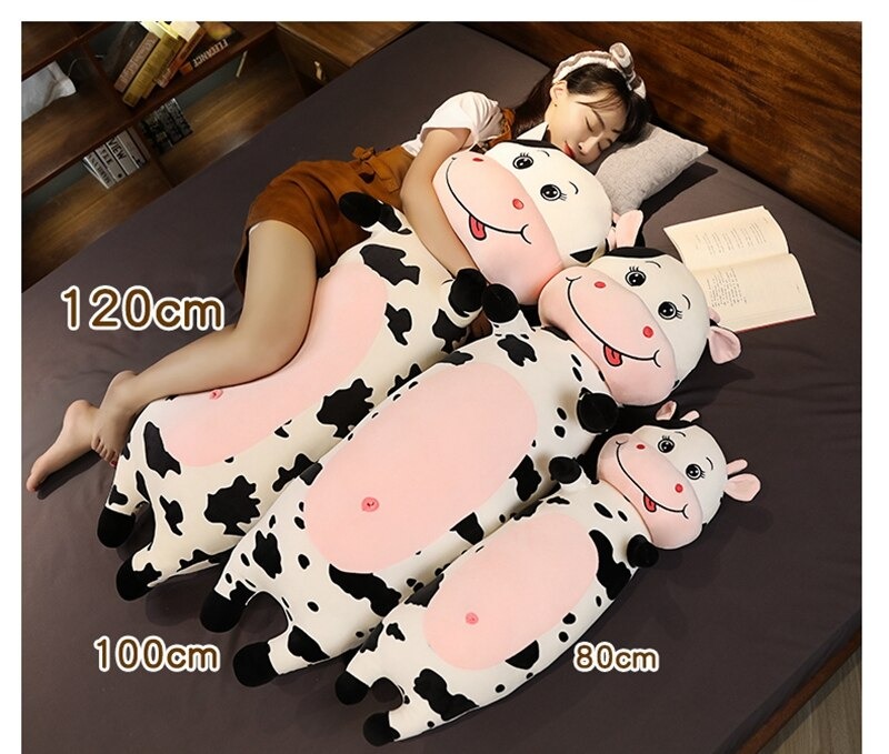 Gối ôm gấu bông con bò sữa 60cm