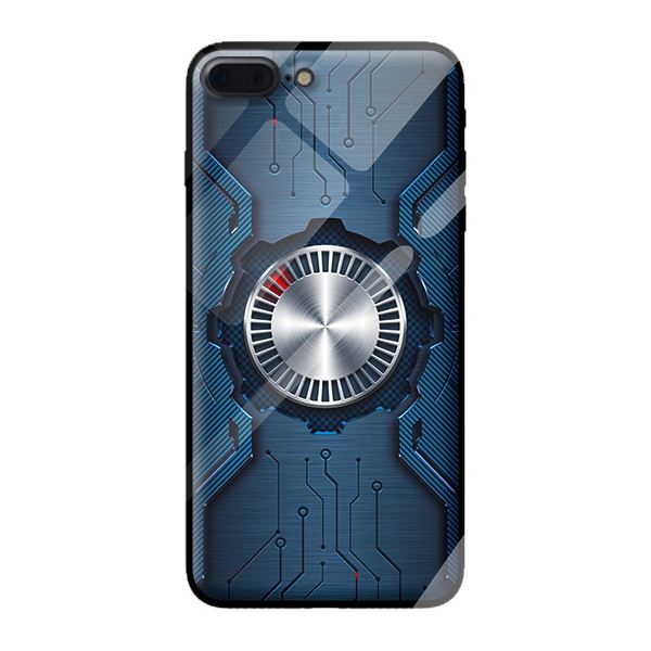 Ốp lưng kính cường lực cho iPhone 8 Plus VÒNG TRÒN 9 - Hàng chính hãng