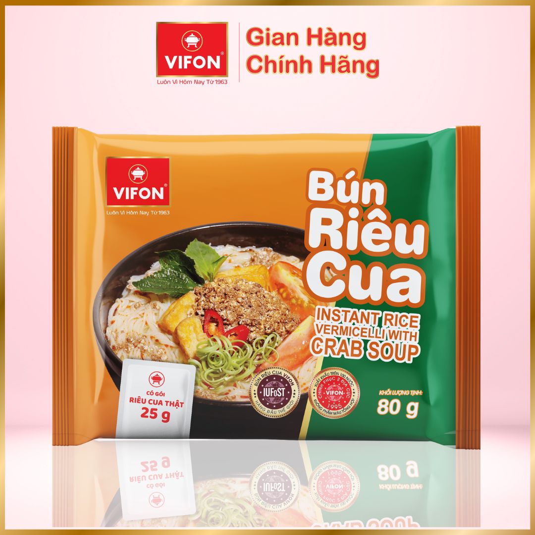 Thùng 30 Bún Riêu Cua VIFON (80g / Gói)