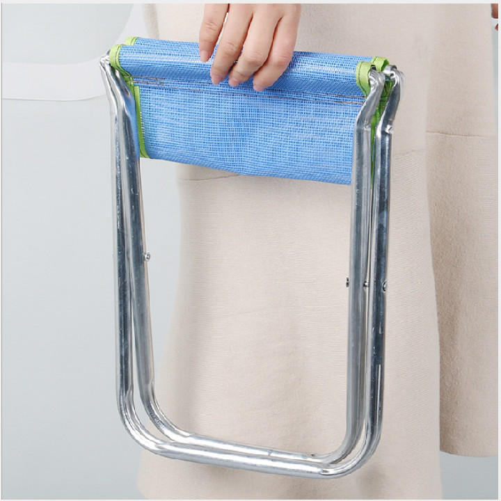 Ghế gấp gọn di động sắt nguyên khối tiện dụng