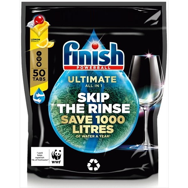 Viên rửa Finish Eco 0% Finish Quantum Ultimate Pro 0% 48 viên dùng cho máy rửa chén bát