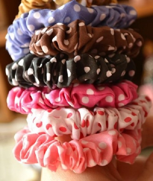 COMBO 5 DÂY CỘT TÓC SCRUNCHIES - NHIỀU MÀU