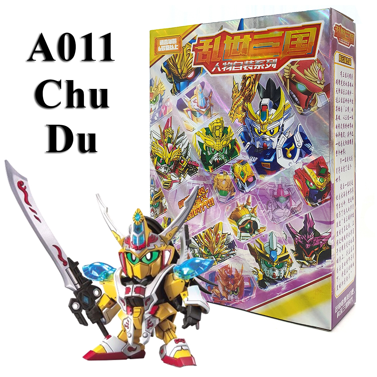 Mô hình trang trí sd A011 tướng Chu Du, đồ chơi lắp ráp sd/bb gundam tam quốc full box giá rẻ