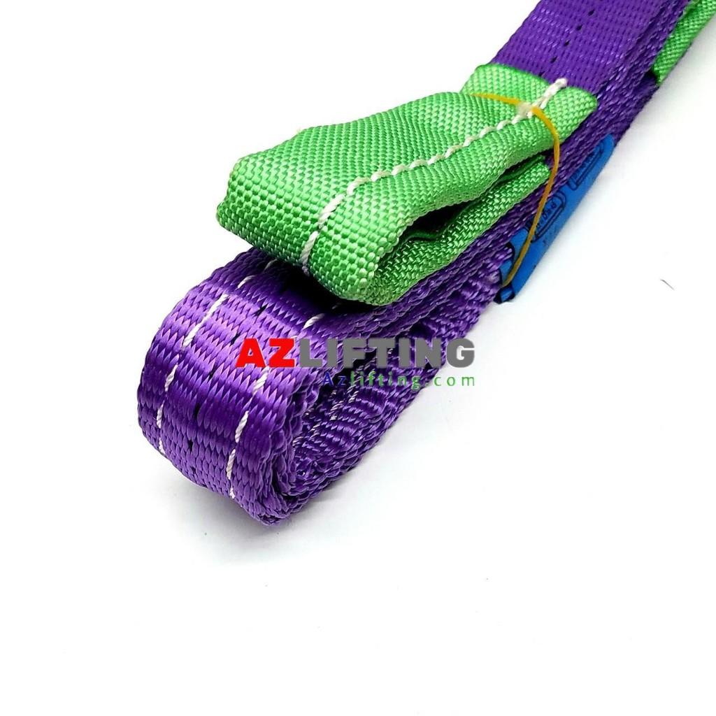 Dây cáp vải cẩu hàng 1 tấn hệ số an toàn 6:1