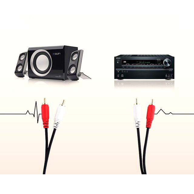 Choseal Q401 - Cáp Âm Thanh 2 Đầu Hoa Sen - Hàng Chính Hãng