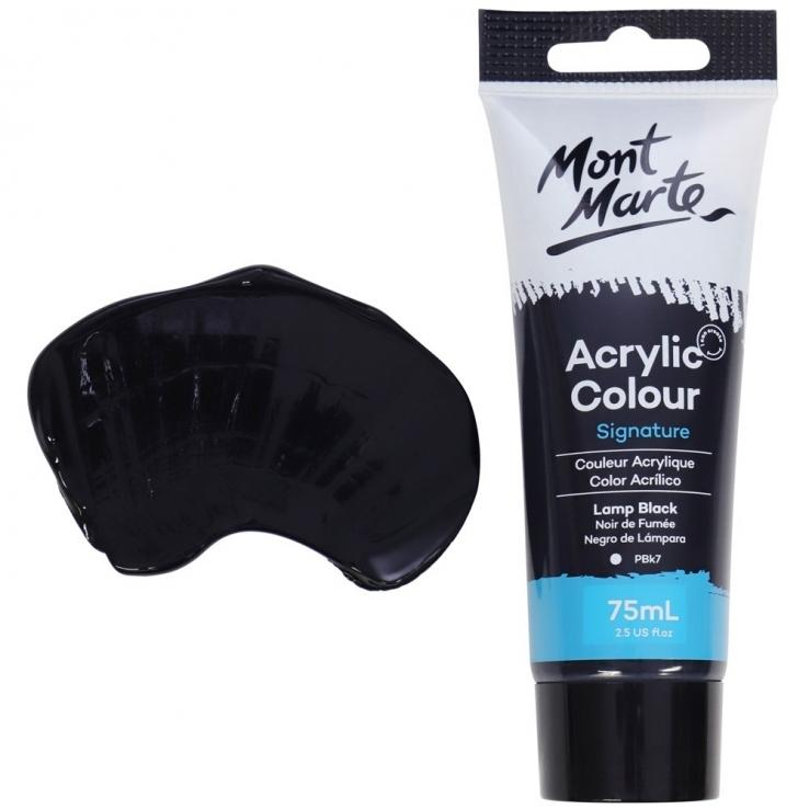 Màu Acrylic Mont Marte 75 ML MSCH7532 - Màu Lamp Black