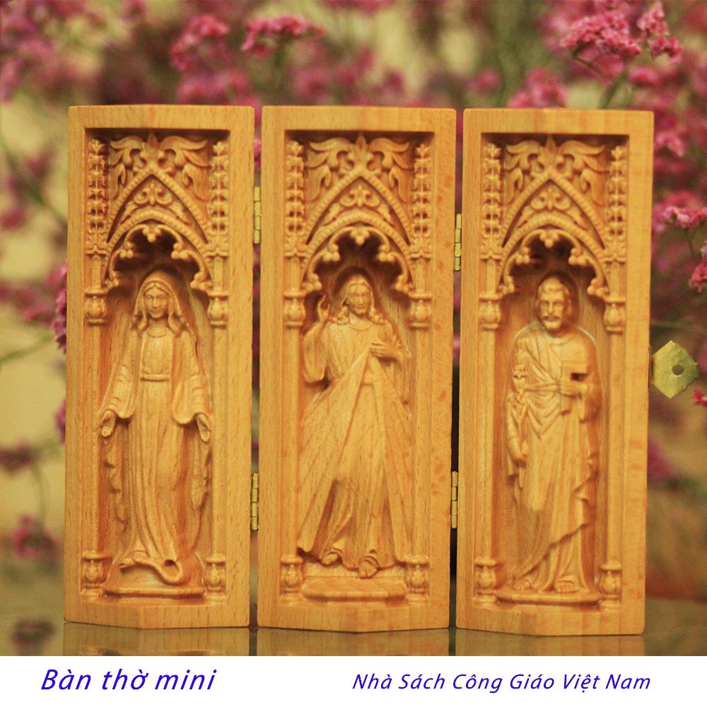 Bàn thờ Công Giáo mini -  Bàn thờ mini B2  - Nhà sách Công Giáo Việt Nam