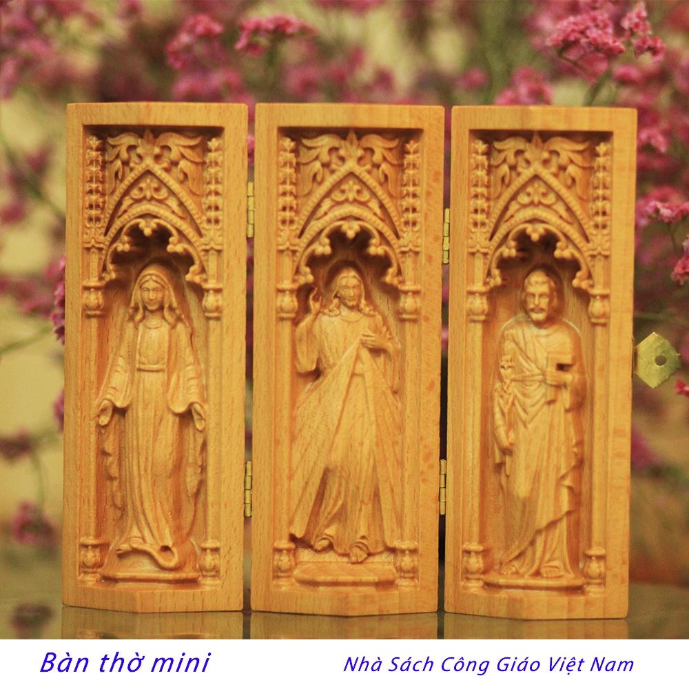 Bàn thờ Công Giáo mini -  Bàn thờ mini B2  - Nhà sách Công Giáo Việt Nam