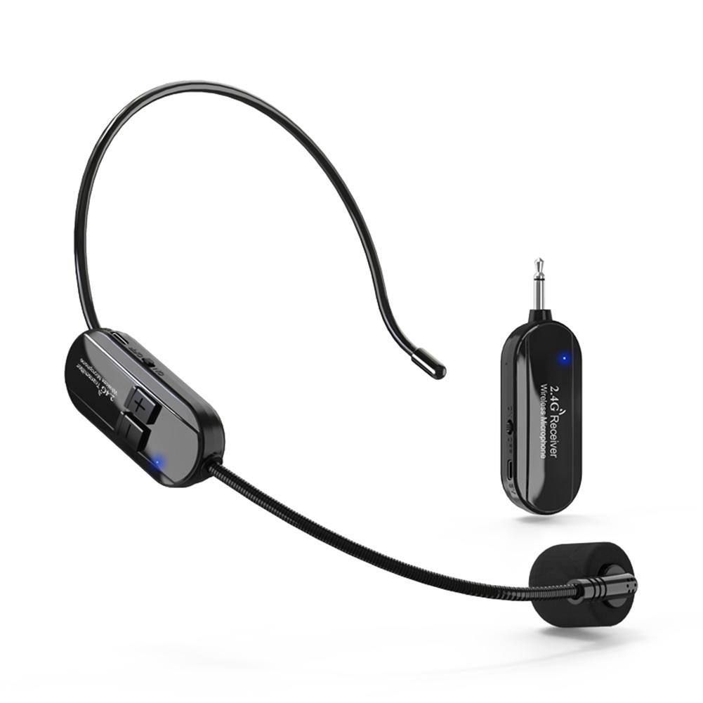 Micro Không Dây 2.4G Tai Nghe Mic Cho Khuếch Đại Giọng Nói Loa Karaoke Máy Tính Giảng Dạy Họp Tập Yoga Ca Hát