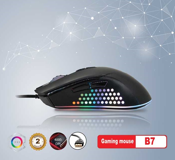 Chuột Giza B7 Gaming (4000 DPI) - NTH - Hàng Nhập Khẩu