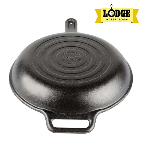 [Chính hãng LOGDE - MỸ] Chảo gang đúc chính hãng Lodge cỡ lớn, thành cong 30.5 cm - L12SK3. Dùng chiên, xào, nướng.