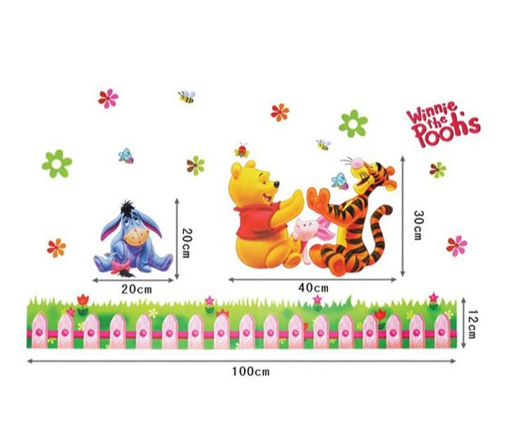 Decal dán tường combo gấu pooh - HP425