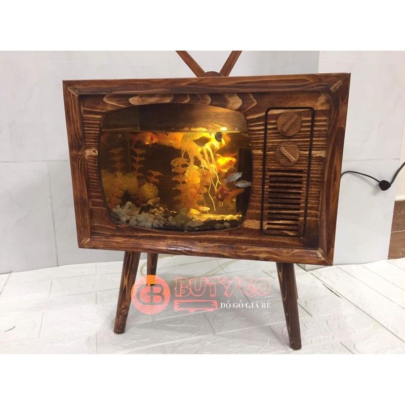 HỒ CÁ GỖ HÌNH TI VI