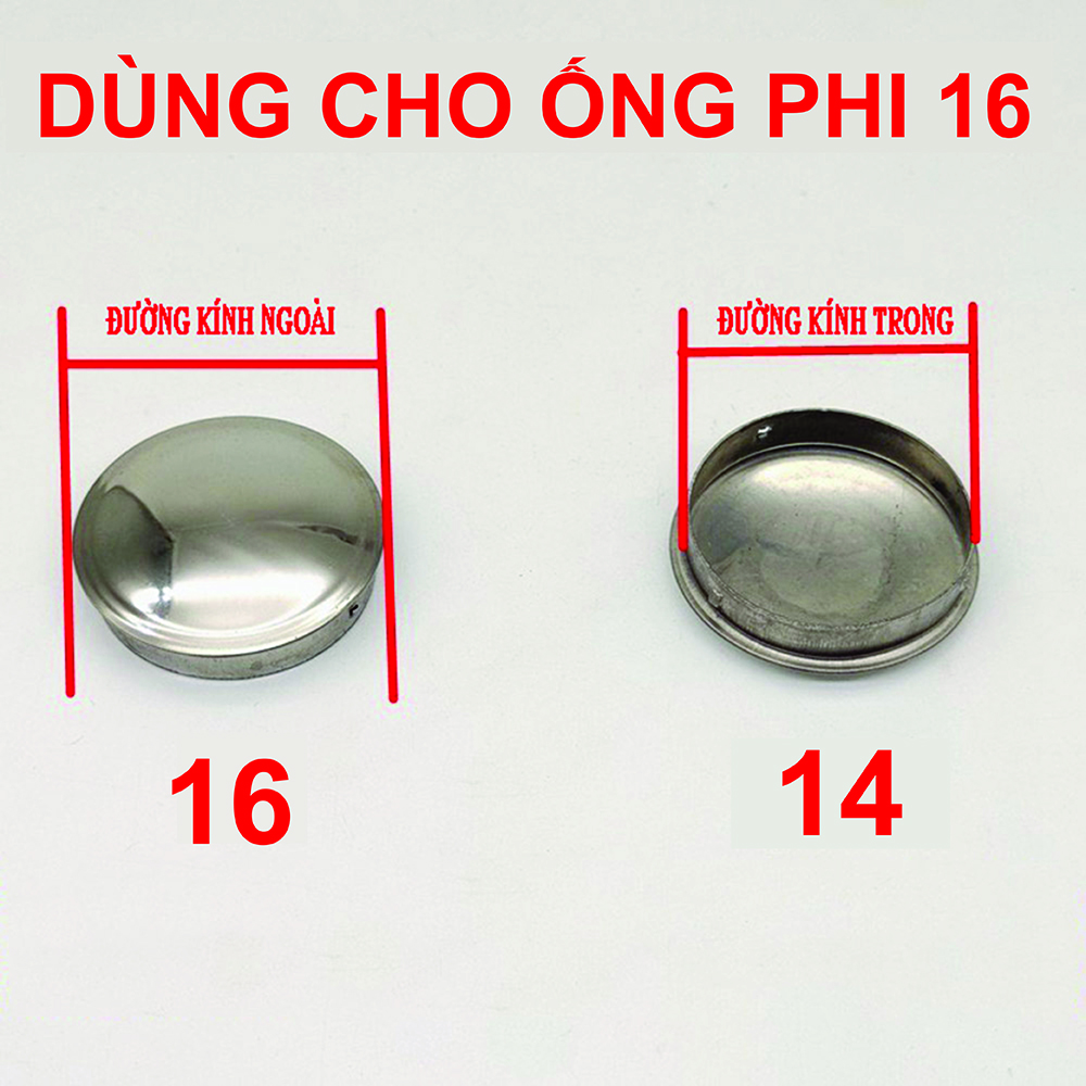 Đầu chụp Kibath ống tròn, dùng cho nhiều kích thước Inox 304