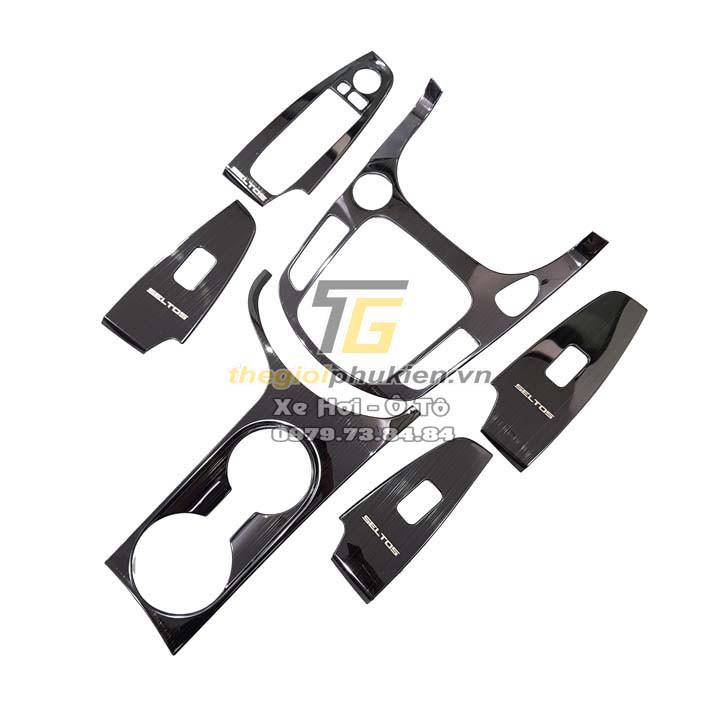 Ốp nội thất Titan cao cấp theo xe Kia Seltos - 6 chi tiết