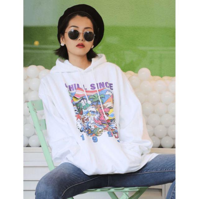 Áo hoodie goyangi Unisex LISA oversize phong cách hàn quốc