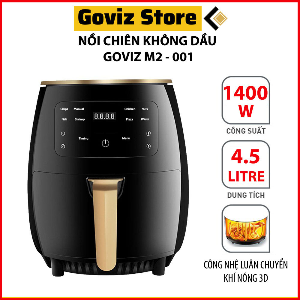 Nồi Chiên Không Dầu Điện Tử Goviz M2-001 4.5L - Hàng Chính Hãng