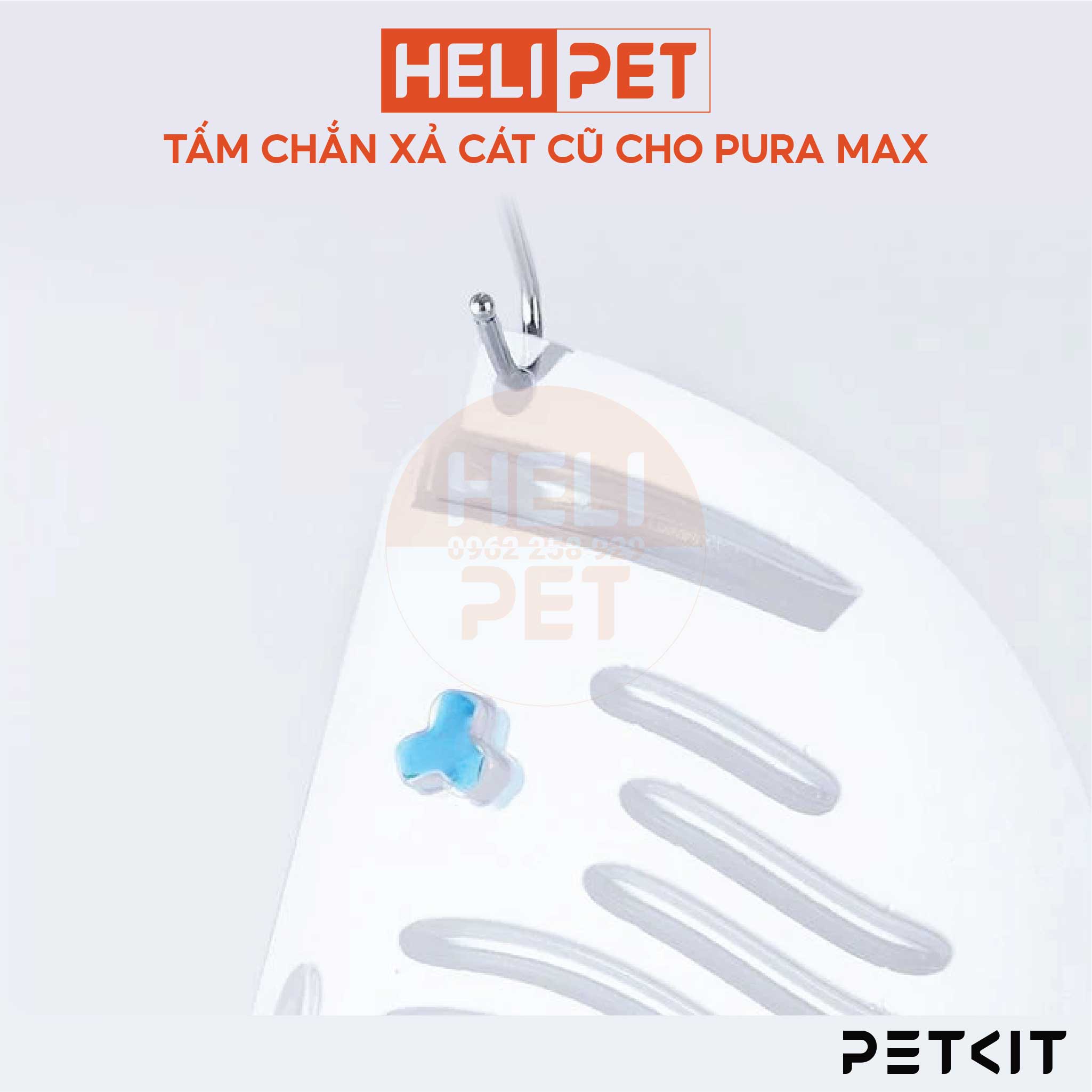 Tấm Chắn Xả Cát Cũ Máy Vệ Sinh Cho Mèo PETKIT Pura Max - HeLiPet