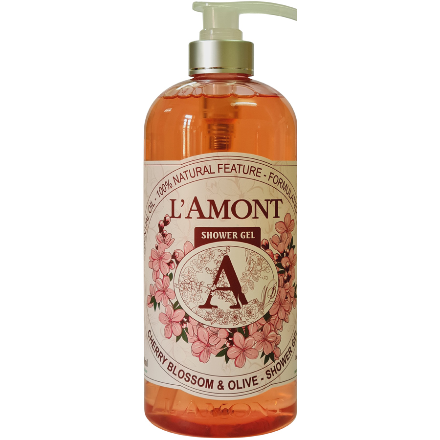 Combo 2 Sữa Tắm L'amont En Provence Cherry Blossom (Hoa Anh Đào) Shower Gel 1000ml