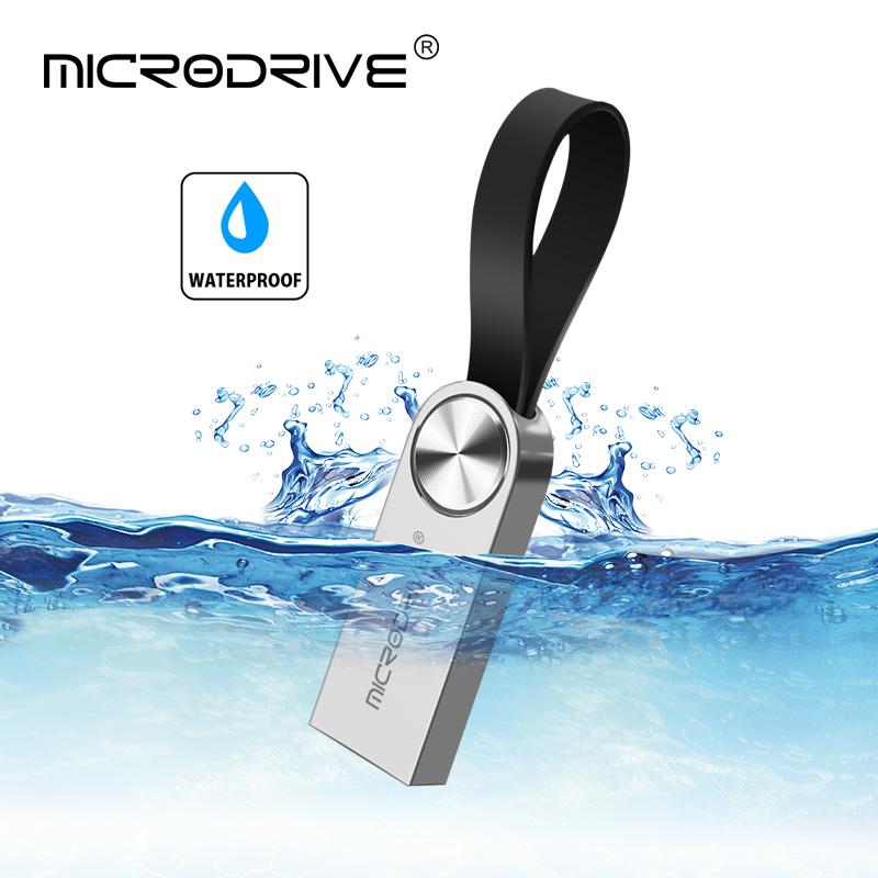 Ổ Đĩa Flash USB 128GB 64GB 32GB Pendrive Móc Khóa Đèn LED Usb 16GB Thẻ Nhớ Bút Kim Loại Miễn Phí Vận Chuyển