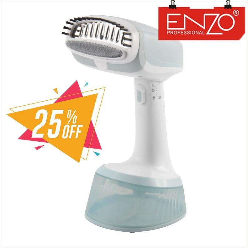 Máy là cầm tay ENZO, Bàn ủi hơi nước, máy hấp quần áo không dây chuyên nghiệp (Portable garment steamer for clothes)