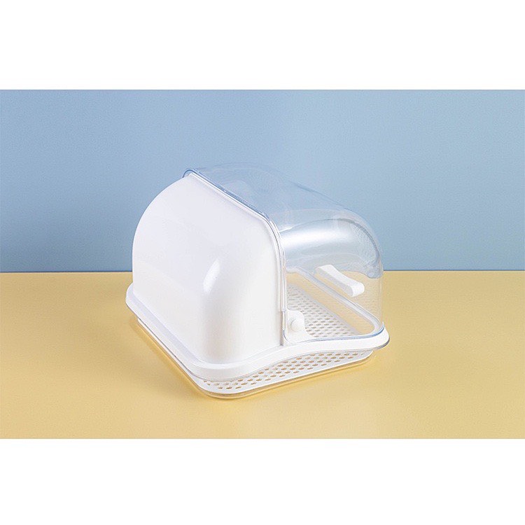 Khay úp bình sữa có nắp đậy màu trắng Kích thước: 31*29.5*22cm