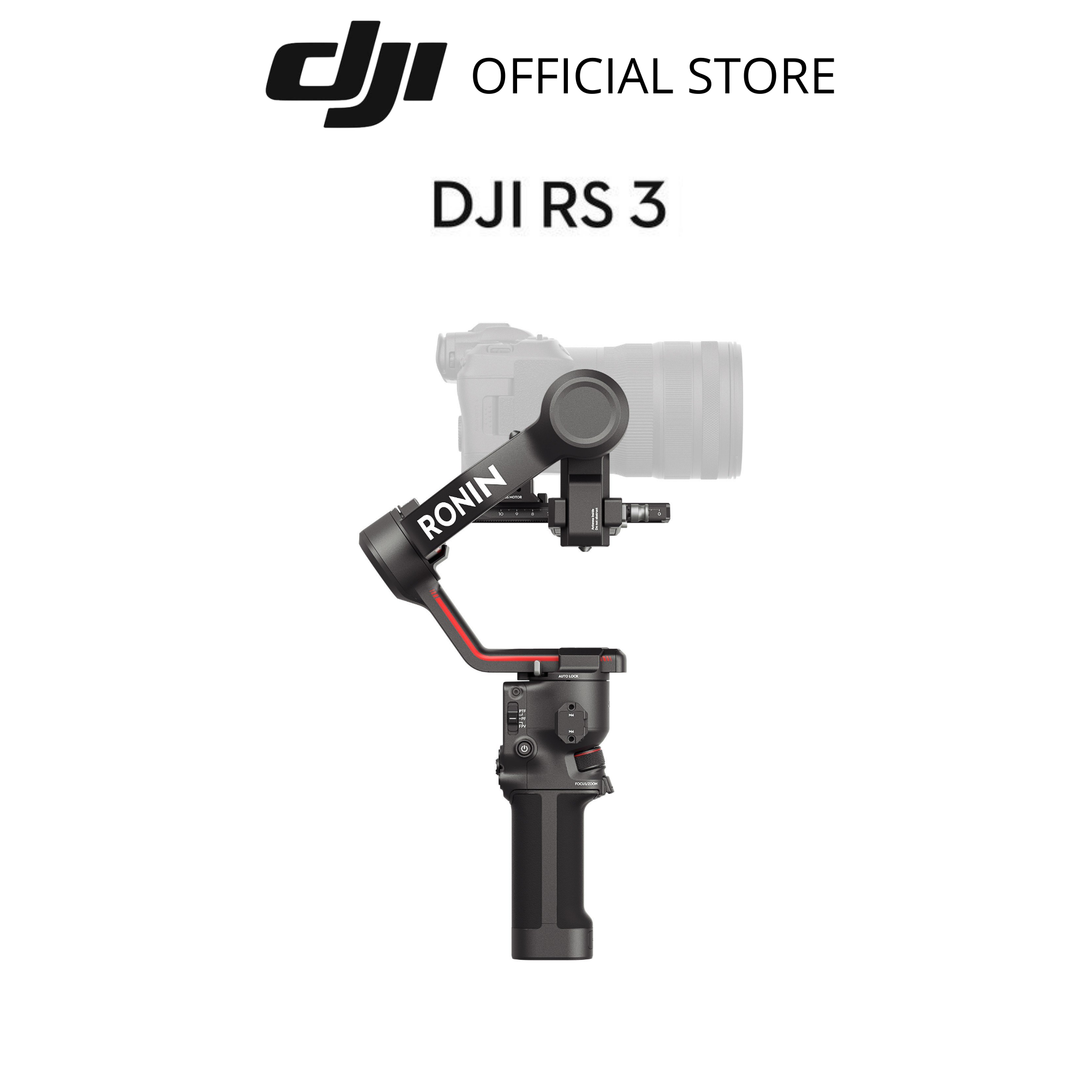 Gimbal máy ảnh DJI RS 3 cho camera DSLR và Mirrorless chống rung ba trục tải trọng 3kg (DJI RS 3) - Hàng chính hãng