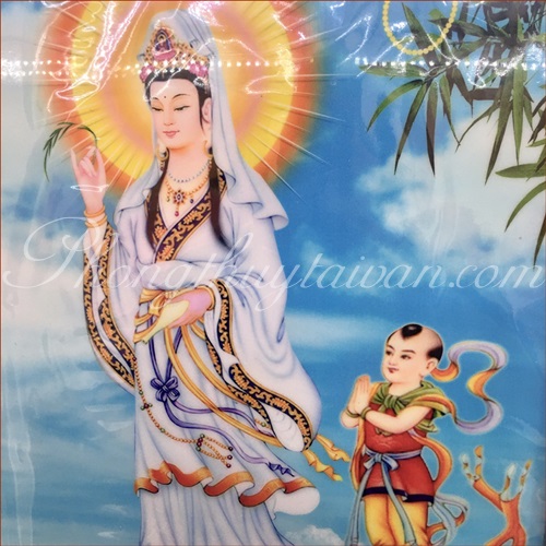 Bài Vị Quan Âm và Đồng Tử