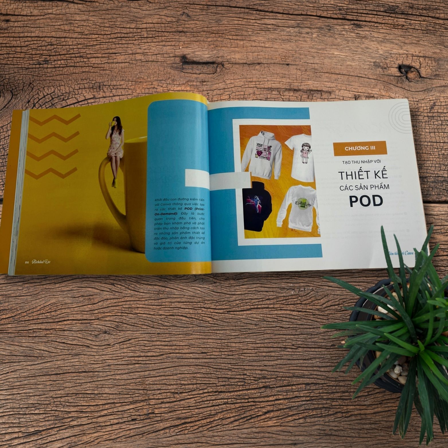 Sách - Làm Chủ 12 Nguồn Thu Nhập với CANVA (Richdad Lộc - Kiếm Tiền với Canva)