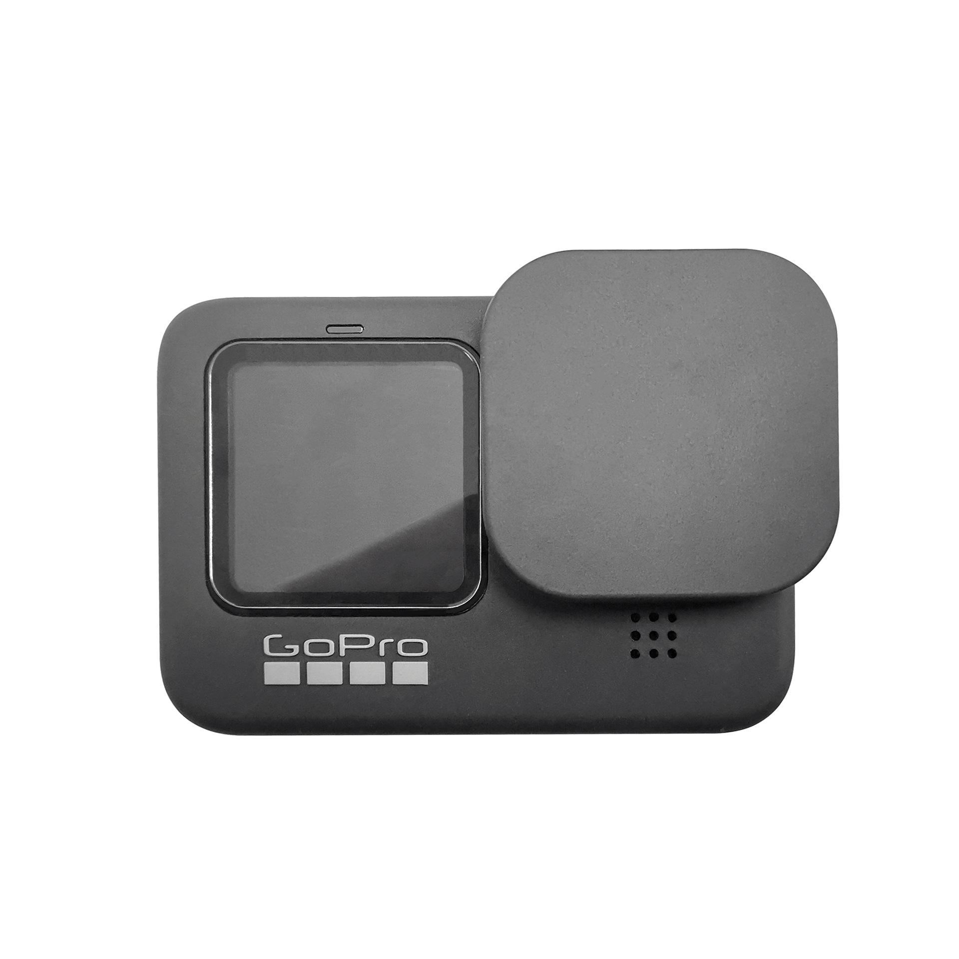 Cho GoPro 9 10 11 Đen Nắp Ống Kính Bìa Cứng Nhựa Lente Tấm Bảo Vệ Cho GoPro Hero 9 Hero9 10 11 Phụ Kiện Mới