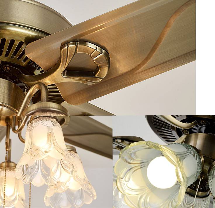 Đèn quạt MONSKY JIEN mang phong cách Châu Âu hiện đại- kèm bóng LED chuyên dụng