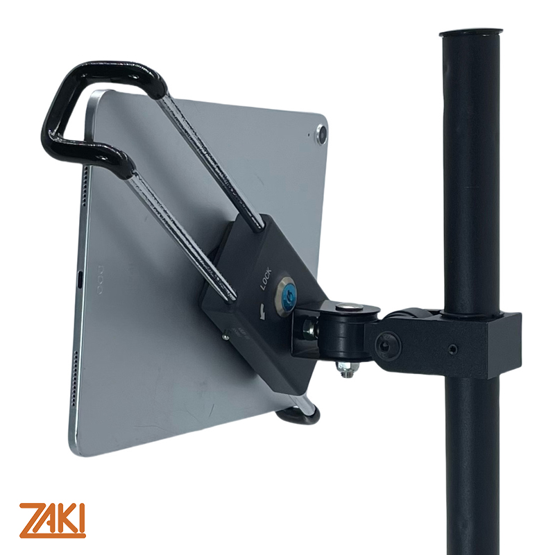 Giá đỡ cho iPad/Tablet trụ đứng có khóa có thể nâng hạ chiều cao thấp Zaki – ZK78S - Hàng Chính Hãng